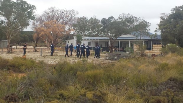 The property in Badgingarra where police searched for Hayley Dodd's body in 2013.