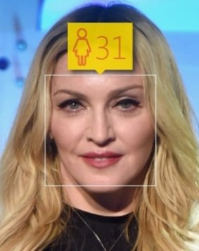 Software update: How-old.net took 25 years off Madonna's age.