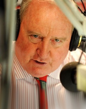 Conservative radio host Alan Jones, not holding back.