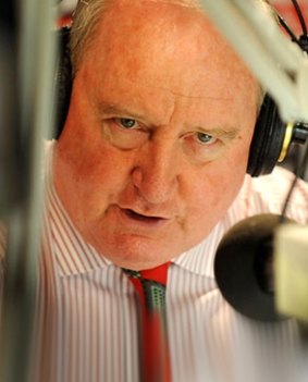 Conservative radio host Alan Jones, not holding back.