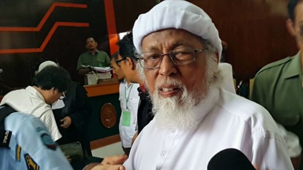 Indonesian Islamist figure Abu Bakar Bashir appears in court earlier this year. One challenge identified by the report was widening Australian perceptions of Indonesia beyond terrorism and extremism.