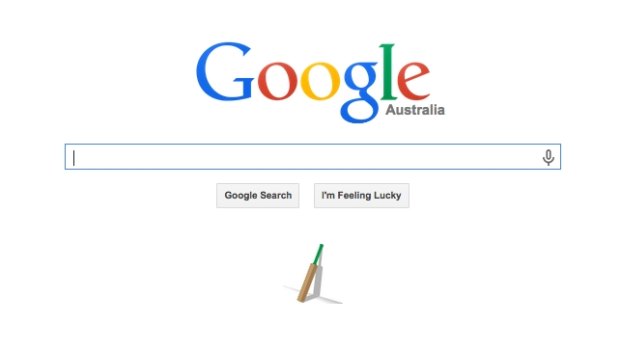 Tribute: the Google Australia homepage.
