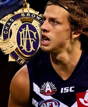 An injury to Fremantle star Nat Fyfe has wreaked havoc on his Brownlow Medal chances. 
