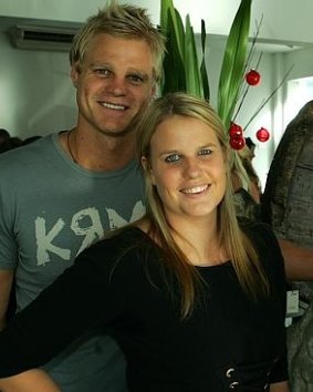 Nick Riewoldt and his sister Madeleine.
