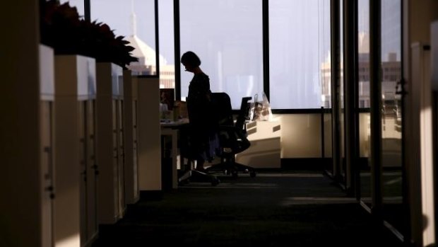 A Nuix employee at the company's office in central Sydney.