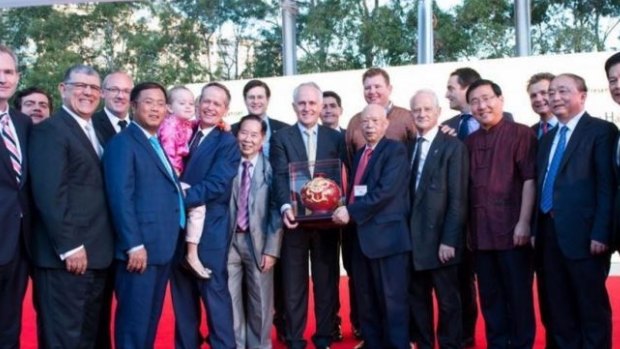 Prime Minister Malcolm Turnbull at the Chinese New Year Lantern Festival in Sydney.