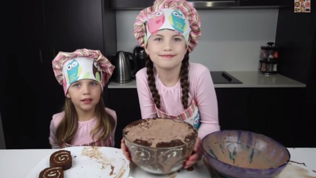 Ashley, 5, and Charli, 8, rising stars of Charli's Crafty Kitchen.