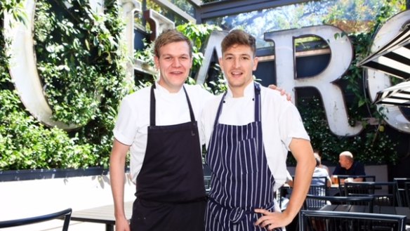 Head chef George Lyon (left) with sous chef Mike Saw at the Charing Cross Hotel.