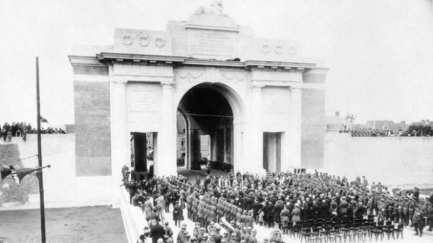 The Menin Gate Memorial to the Missing in Ypres was opened in July 1927. 