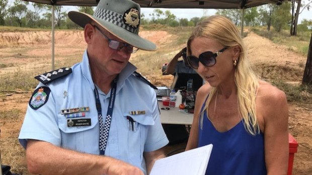 Rachel Penno, mother of missing Newcastle man Jayden Penno-Tompsett, joined the search last week in Charters Towers.