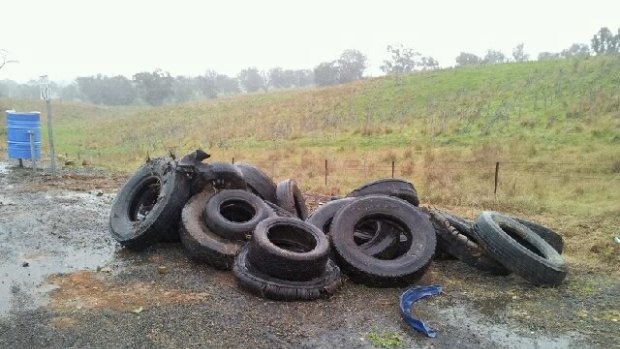 Litter along NSW highways is not just bottles and food packets – large debris is also in the mix.