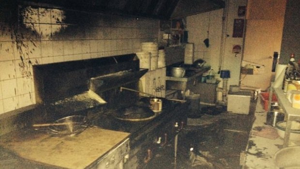The MFB believe the fire started in the kitchen of a Chinese restaurant.