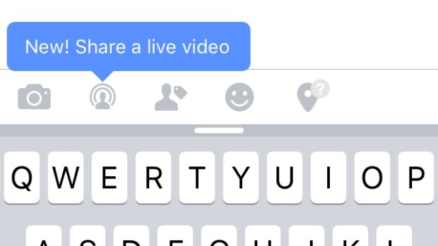 The ability to go live is featured prominently in Facebook's app.