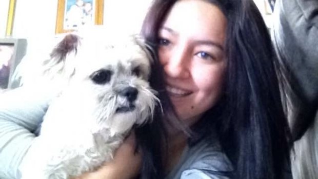 Shell Wright's dog, Marley, was stabbed at her home on Friday night in Queanbeyan.