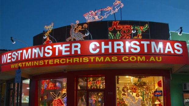 Westminster Christmas store in Geelong.