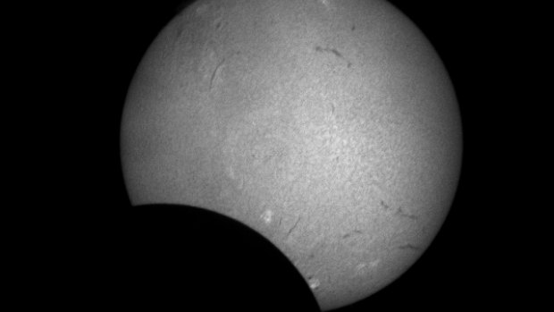 An image of the eclipse from the Perth Observatory.