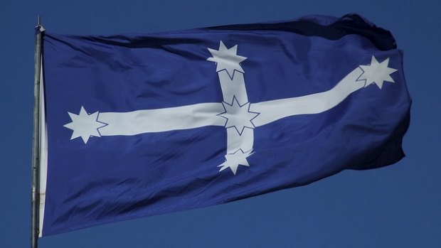 The Eureka flag.The right-wing think tank, the Institute of Public Affairs, and the mining union, the CFMEU, are at loggerheads over the spirit and saga of Eureka.