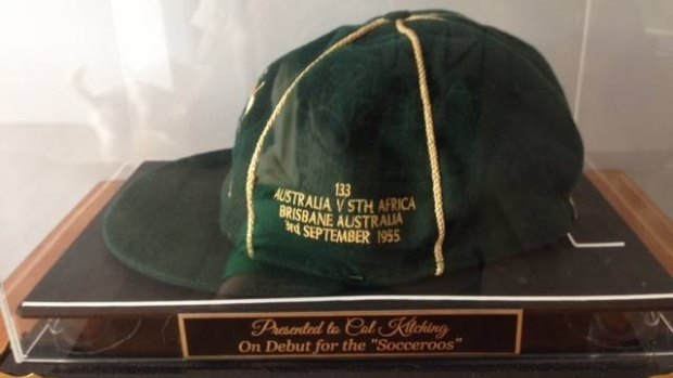 Col Kitching's Socceroos cap was stolen from Bundamba on Monday, December 29.