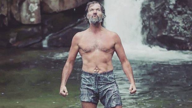 Embracing the chill: 'Iceman' Wim Hof.