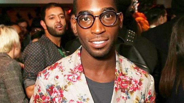 Fashion-forward UK rapper Tinie Tempah is taking the lead on florals.