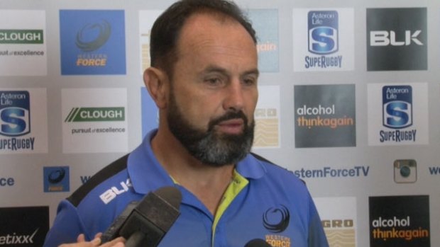 Poor record: Michael Foley has won only 30.9 per cent of his 55 matches in charge of the Western Force.