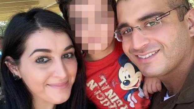 Orlando shooter Omar Mateen, his second wife Noor Salman and their son.