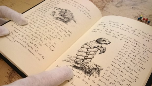 Cobblestone Productions will make reproductions of a handwritten manuscript of Alice in Wonderland.