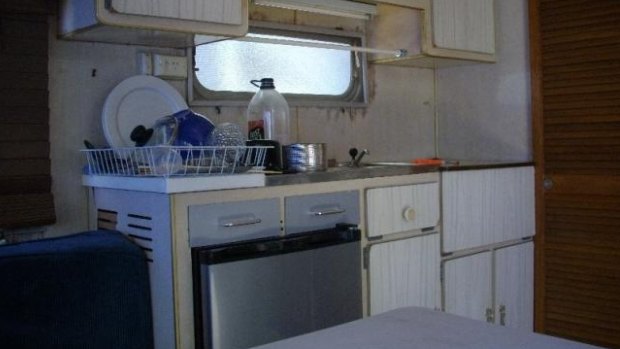 Images from an online advertisement for one of the illegal caravans, rented for $130 a week.