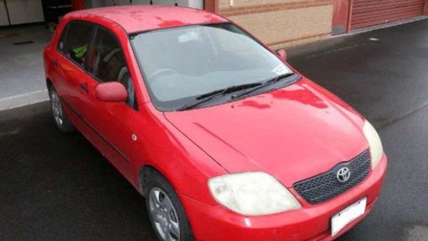 The red 2003 model Toyota hatchback is believed to have travelled around Gatton between 3-6pm on August 14.