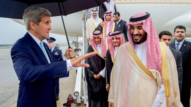 Saudi Deputy Crown Prince Mohammed bin Salman, meeting here with US Secretary of State John Kerry, has amassed immense power over the economy and defence. 