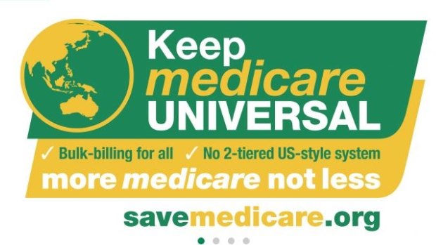 Mr Rogers' 'Save Medicare' website.