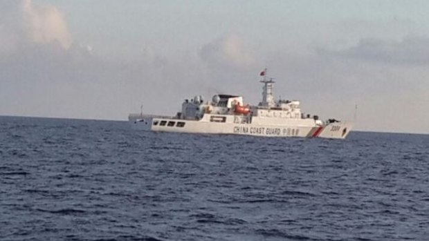 A Chinese Coast Guard vessel has intervened in a Natuna Sea dispute.