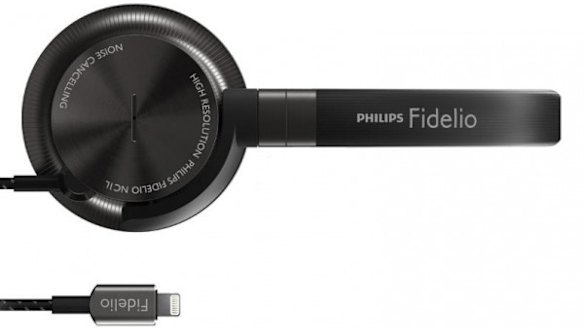 There are already headsets that connect to iPhone via the Lightning port, like these Philips Fidelios. The port allows headphones to get power from and be controlled by the phone, and currently enables up to 48khz lossless audio.