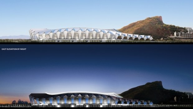 Artist's impressions of the Townsville Stadium.