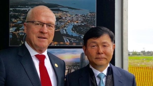 Sunshine Coast mayor Mark Jamieson with Envac Asia Region president Chun Yong Ha
'Waste collection is about to be revolutionised'.