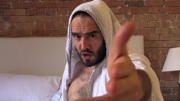 Weighing in: Russell Brand is not impressed with how the media and government have handled the Sydney siege. 