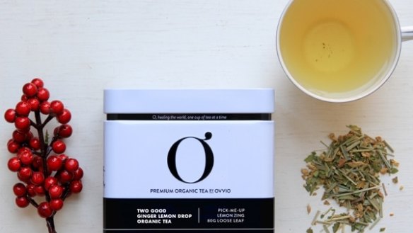 Ovvio Organic Ginger and Lemon Drop Tea for Two Good, $26, from Two Good, <a href="http://www.twogood.com.au/contact/" target="_blank">twogood.com.au</a>.