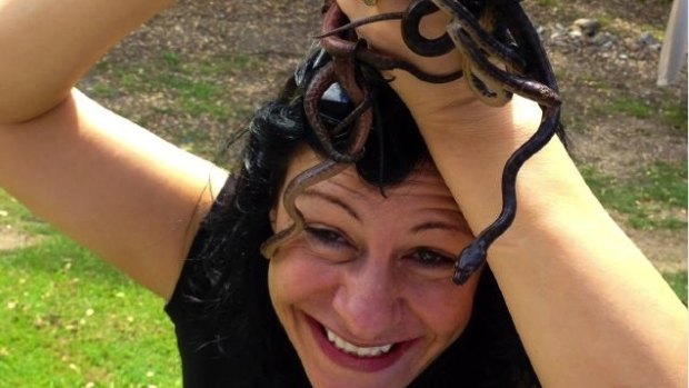 Snake Boss star Julia Baker set up shop in Queensland as a snake wrangler.