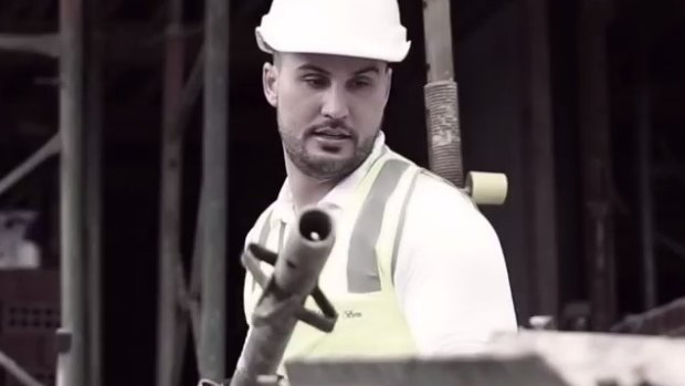 A stills from the motivational video posted by controversial Sydney property developer Salim Mehajer.