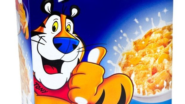 Tony the Tiger features on Kellogg's Frosties cereal.