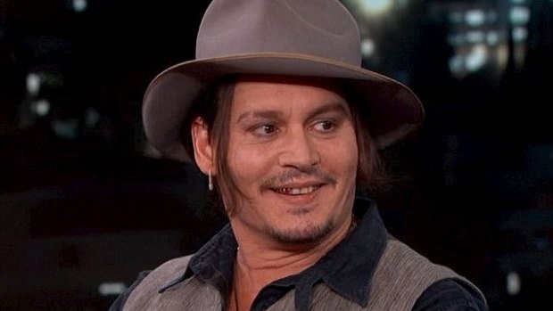 Johnny Depp on Jimmy Kimmel Live.


