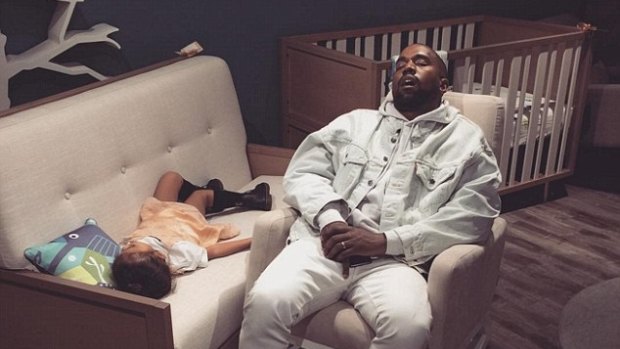 What happened the last time West visited a furniture store with wife and daughter North...