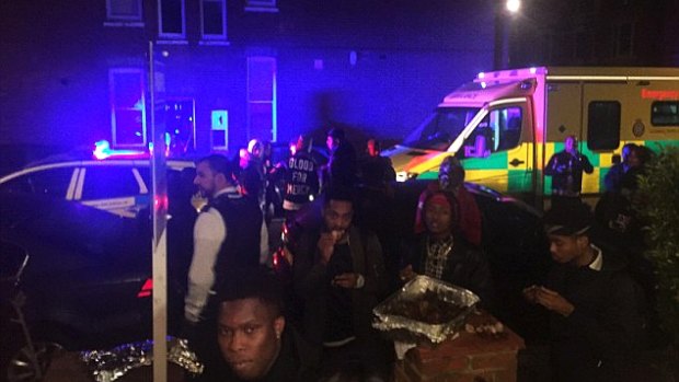Partygoers refused to leave the London flat when police were called.