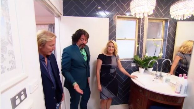 'Love': Kate and Harry's bathroom was also a winner for House Rules judges.