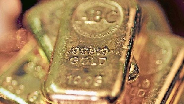 Gold futures for December delivery traded on the Comex in New York touched $US1064.40, the lowest in five years.
