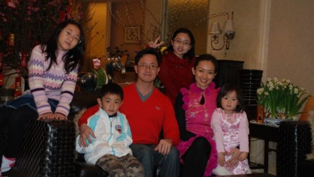 Matthew Ng and Niki Chow with his children (from left) Isabella, Hugo, Megan and Alexandra.