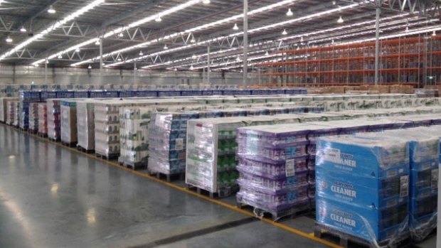 Inside Aldi's $60m distribution centre in Jandakot. 