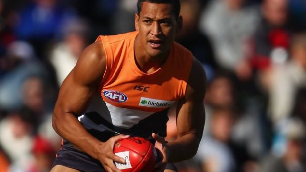 Flashback: Israel Folau in action for the Giants.