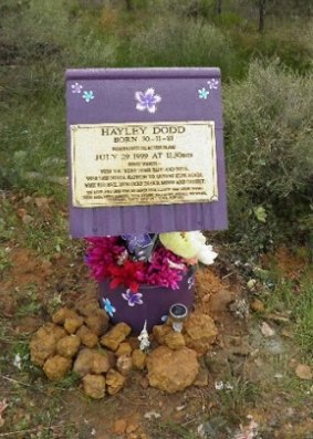 Hayley Dodd's memorial is located near the Mandurah foreshore