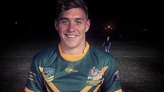 Regan Grieve in his Australian Schoolboys uniform.